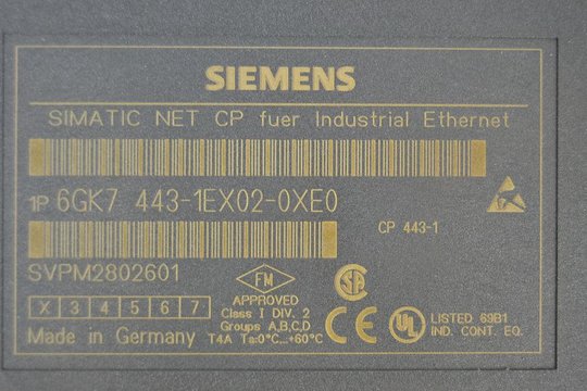 SIEMENS SIMATIC NET CP443-1 Kommunikationsprozessor 6GK7443-1EX02-0XE0 6GK7 443-1EX02-0XE0