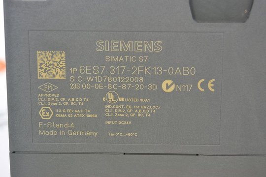 SIEMENS SIMATIC S7 Zentralbaugruppe CPU317F-2 PN/DP 6ES7317-2FK13-0AB0