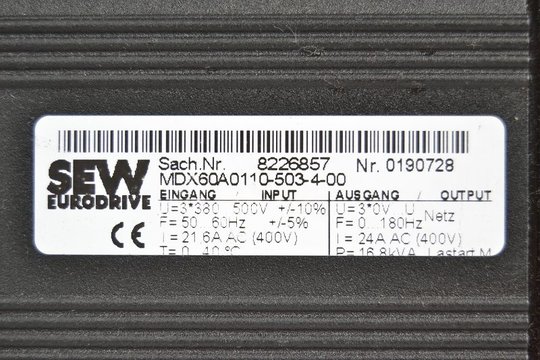 SEW Eurodrive Movidrive MCH41A0110-5A3-4-0T (08276781)