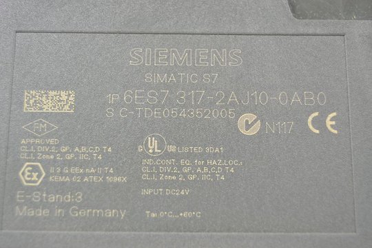 SIEMENS SIMATIC S7 CPU317-2 DP 6ES7317-2AJ10-0AB0 6ES7 317-2AJ10-0AB0