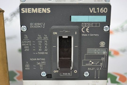 SIEMENS Compact Power Switch VL160 3VL2716-2AA31-0AA0