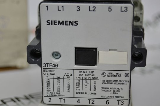 SIEMENS Schtz | Contactor 22 kW 3TF46 22-0BB4