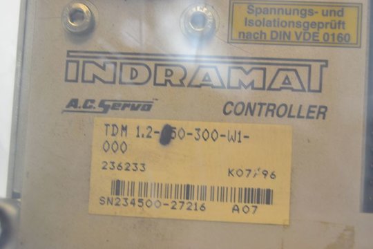 INDRAMAT AC Servo Controller TDM 1.2-50-300-W1