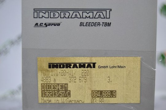 INDRAMAT AC Servo Bleeder TBM 1.2-040-W1