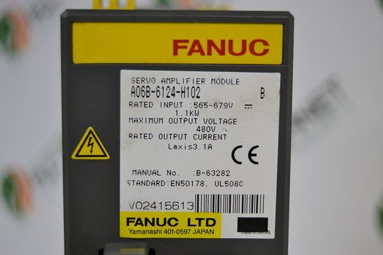 FANUC Servo Amplifier Module A06B-6124-H102 aiSV 10HV