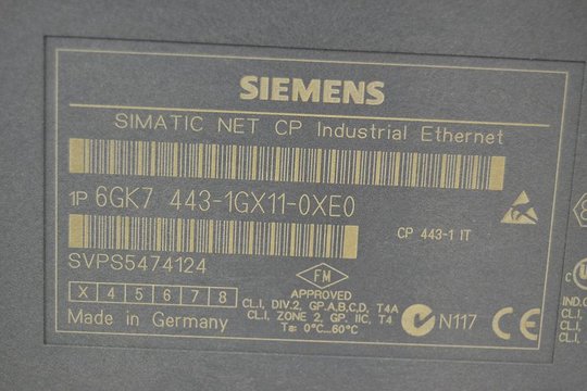 SIEMENS SIMATIC NET CP443-1 6GK7443-1GX11-0XE0 6GK7 443-1GX11-0XE0
