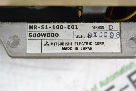 Mitsubishi Axle Reinforcement Servo Drive MR-S1-100-E01 (Version D)