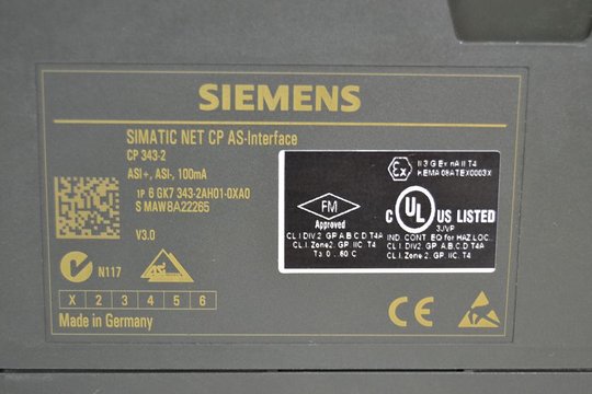 SIEMENS SIMATIC NET CP AS-Interface CP 343-2 6GK7343-2AH01-0XA0