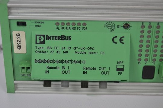 PHOENIX CONTACT INTERBUS Coupling Module IBS CT 24 IO GT-LK-OPC