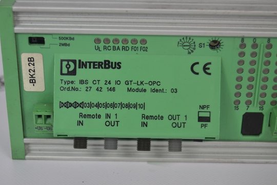 PHOENIX CONTACT INTERBUS Kopplungsmodul IBS CT 24 IO GT-LK-OPC