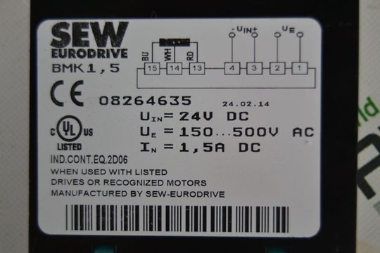 SEW Eurodrive Bremsgleichrichter BMK 1,5