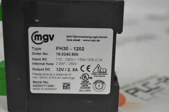 MGV Stromversorgung PH30-1202