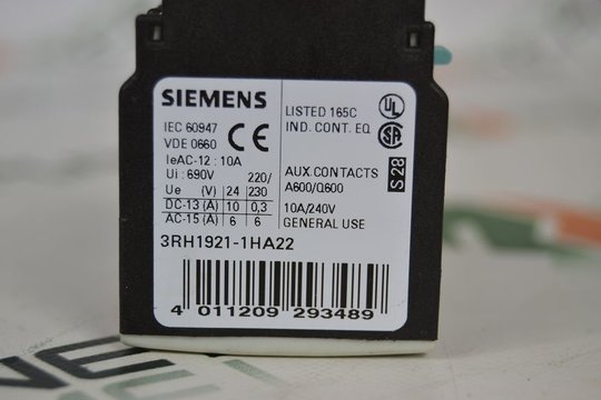 SIEMENS SIRIUS Hilfsschalterblock 3RH1921-1HA22