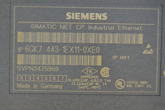 SIEMENS SIMATIC NET CP443-1 Kommunikationsmodul 6GK7443-1EX11-0XE0 (Ohne Deckel)