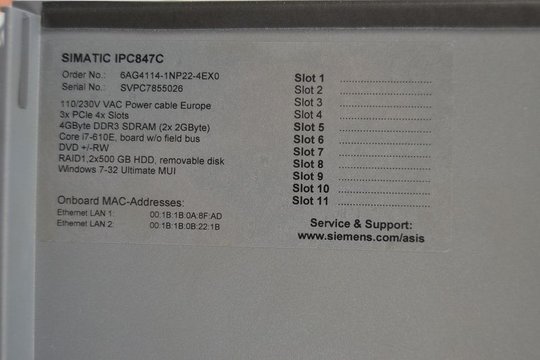 SIEMENS SIMATIC Rack PC 6AG4114-1NP22-4EX0