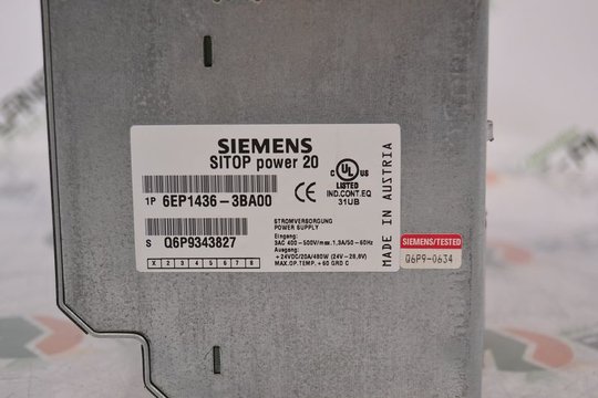 SIEMENS SITOP Power 20 Power Supply 6EP1436-3BA00
