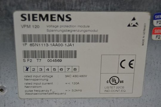 SIEMENS SIMODRIVE 611 Spannungsbegrenzmodul 6SN1113-1AA00-1JA0