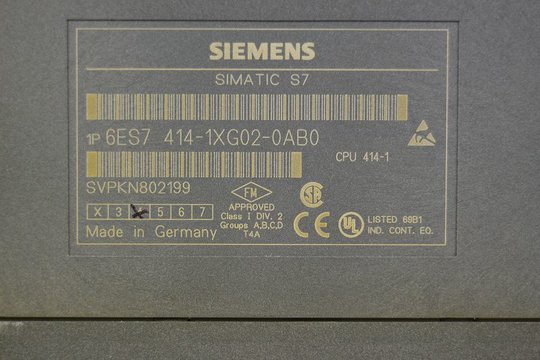 SIEMENS SIMATIC S7 CPU414-1 6ES7414-1XG02-0AB0