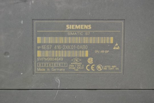 SIEMENS SIMATIC S7 CPU416-2DP 6ES7416-2XK01-0AB0 6ES7 416-2XK01-0AB0