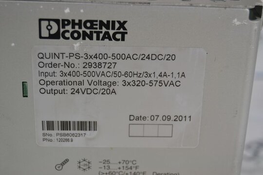 PHOENIX CONTACT Stromversorgung QUINT-PS3X400AC/24DC//20/I