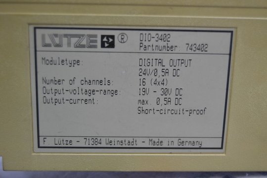 LÜTZE Digital-Output DIO-3402
