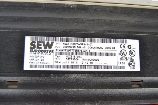 SEW Eurodrive Movidrive Umrichter MDX61B0055-5A3-4-0T