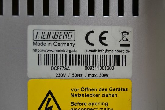 MEINBERG GEN170TGP: DCF77 Generator im Tischgehäuse