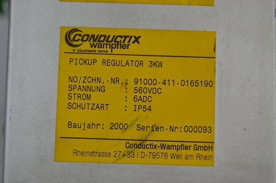 CONDUCTIV-WAMPFLER Pickup Regulator 3KW
