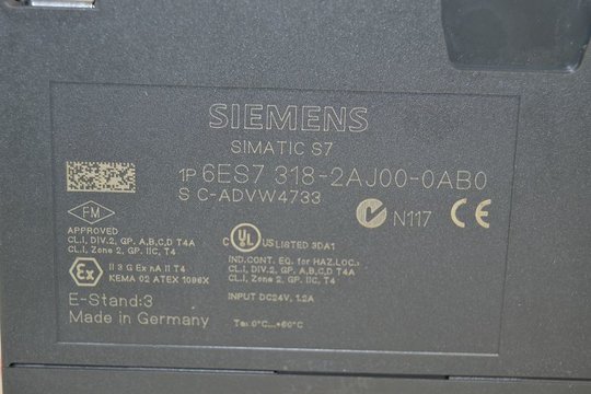 SIEMENS SIMATIC S7 CPU318-2 6ES7318-2AJ00-0AB0