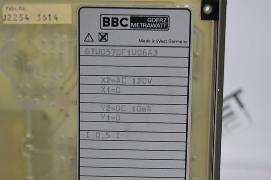 BBC GTU0570F1U06A3