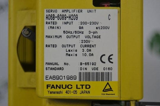 FANUC Servo Amplifier Unit A06B-6089-H209