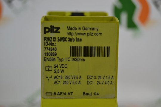 PILZ P2HZ X1 24VDC 3N/O 1N/C
