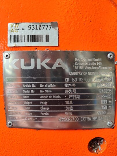 KUKA Industry Robot KR150 R2700 extra / KRC4 / Complete Set