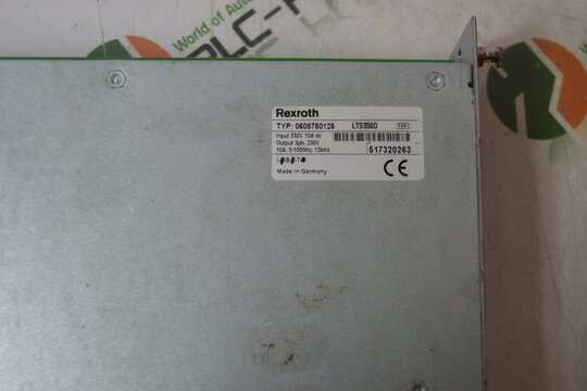 REXROTH SERVOVERSTRKER / SERVO AMPLIFIER 0608750125