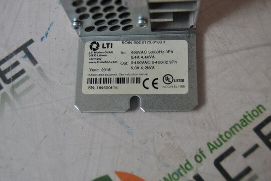 LTI Motion Servo One SO84.006.0173.0100.1