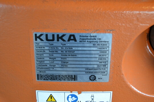 KUKA Industry-Robot KR360 R2830 Fortec + Electronic Cabinet + Teachpendant