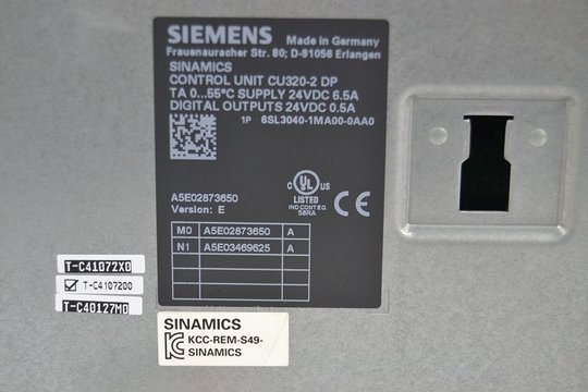 SIEMENS SINAMICS Control Unit CU320-2DP 6SL3040-1MA00-0AA0