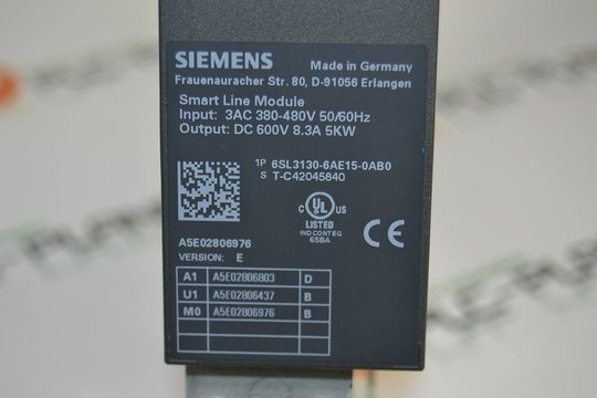 SIEMENS SINAMICS Smart Line Module 6SL3130-6AE15-0AB0