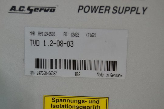 INDRAMAT AC Servo Power Supply TVD 1.2-08-03