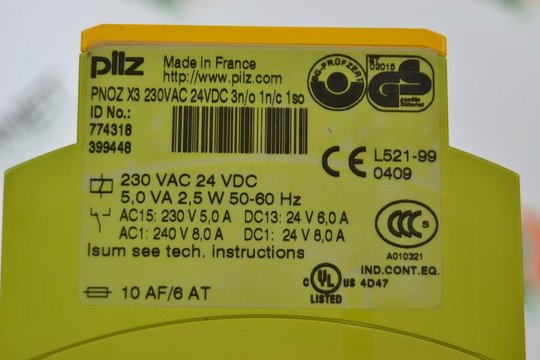 PILZ PNOZ X3 230VAC 24VDC (774318/399448)