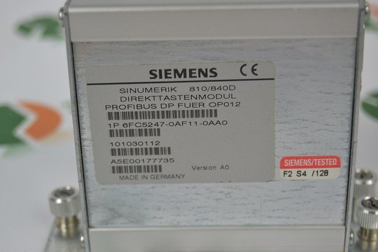 SIEMENS SINUMERIK 810/840D Direkttastenmodul 6FC5247-0AF11-0AA0