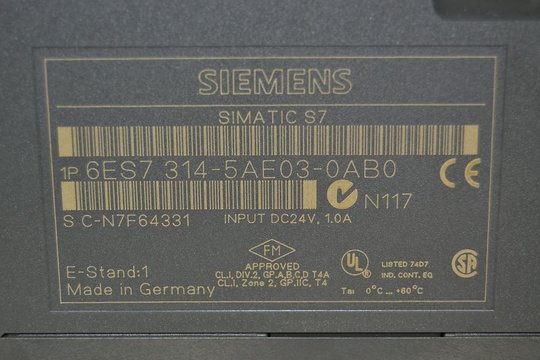 SIEMENS SIMATIC S7 CPU314 IFM 6ES7314-5AE03-0AB0 6ES7 314-5AE03-0AB0