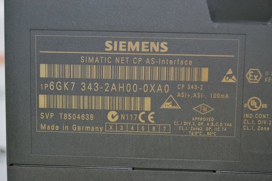 SIEMENS SIMATIC NET CP AS-Interface 6GK7343-2AH00-0XA0 6GK7 343-2AH00-0XA0