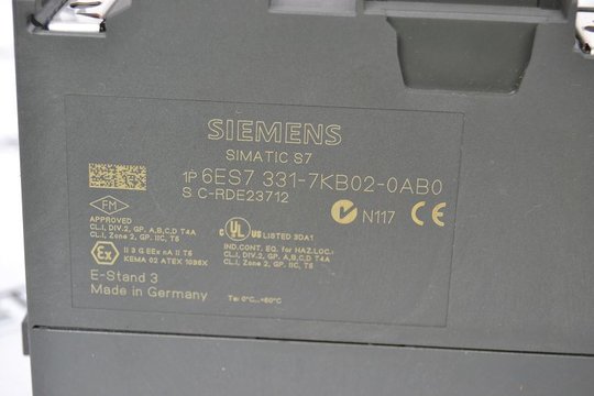 SIEMENS SIMATIC S7 Analog Input 6ES7331-7KB02-0AB0 6ES7 331-7KB02-0AB0