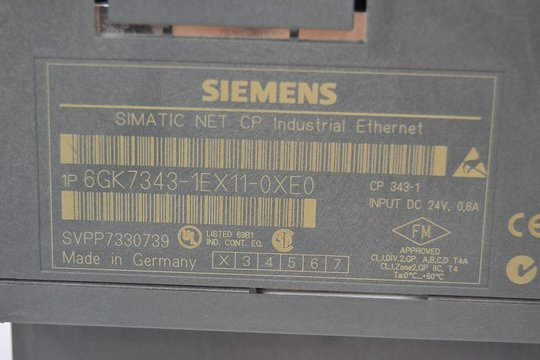 SIEMENS SIMATIC NET CP343-1 6GK7343-1EX11-0XE0 6GK7 343-1EX11-0XE0