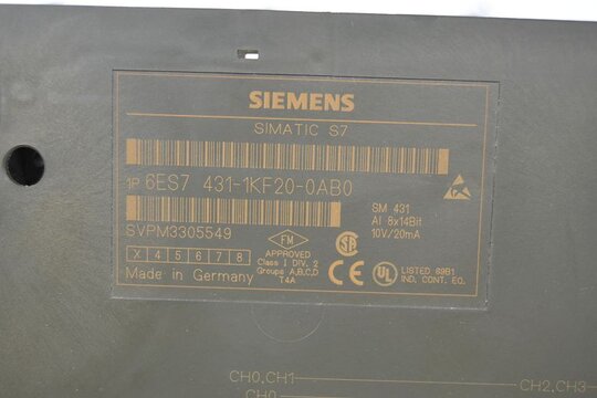 SIEMENS SIMATIC S7 Analog-Eingabe SM431 6ES7431-1KF20-0AB0