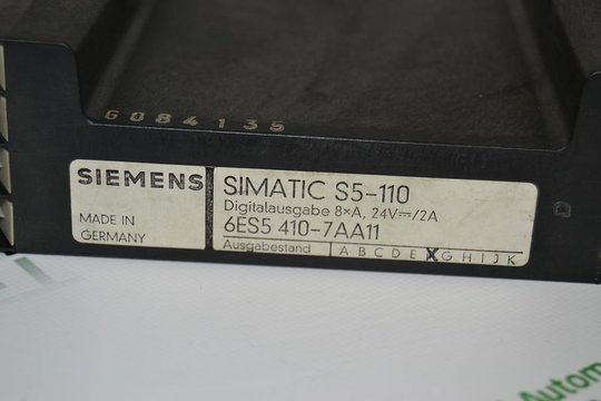 SIEMENS SIMATIC S5-110 Digital Output 6ES5410-7AA11 6ES5 410-7AA11