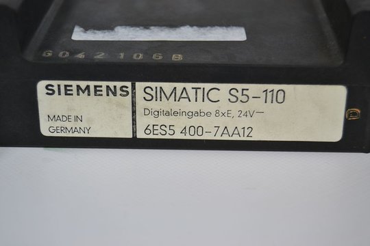 SIEMENS SIMATIC S5-110 Digitaleingabe 6ES5400-7AA12 6ES5 400-7AA12