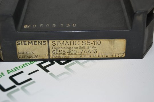 SIEMENS SIMATIC S5-110 Digitaleingabe 6ES5400-7AA13 6ES5 400-7AA13