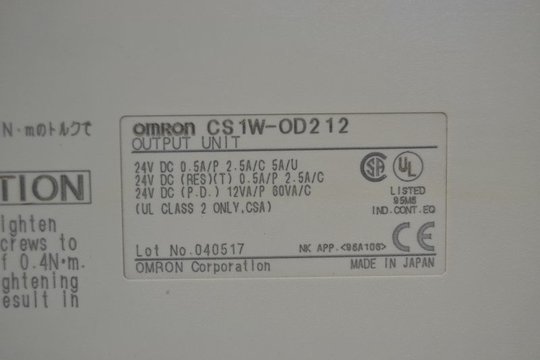 OMRON Output Unit CS1W-OD212 (040517)